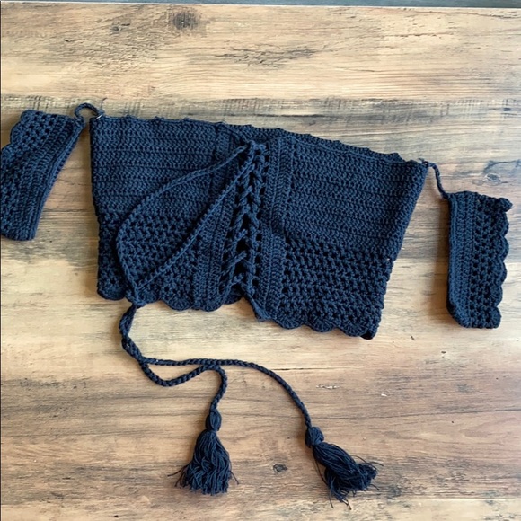 Black Crochet Bikini - Picture 6 of 7